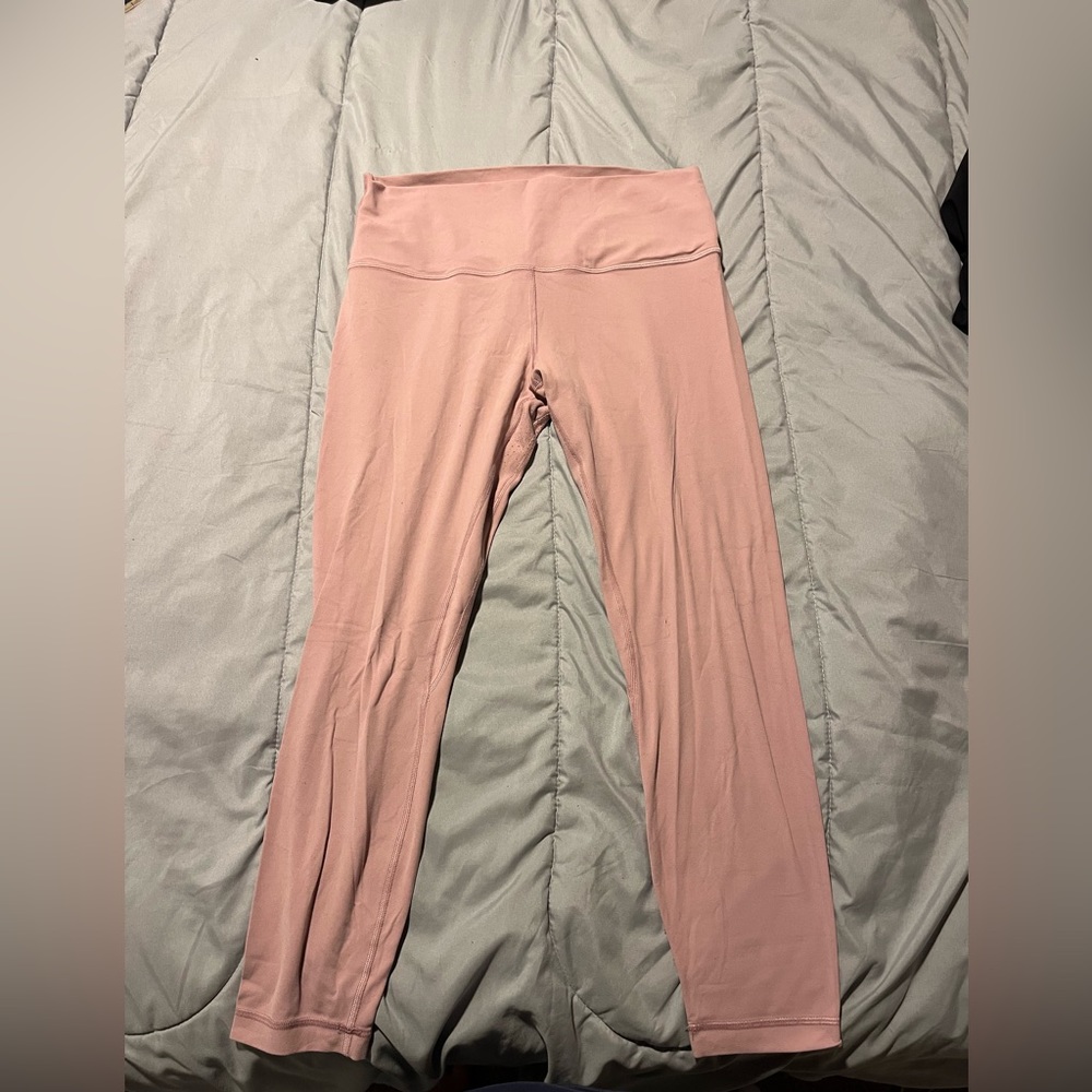 Baby pink lululemon leggings